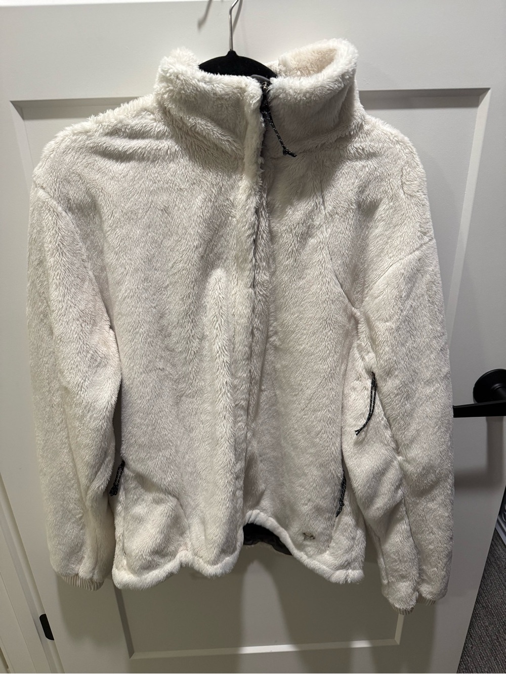 Mountain Hardwear Monkey Woman Fleece Jacket Women XL Ivory Cream Full Zip